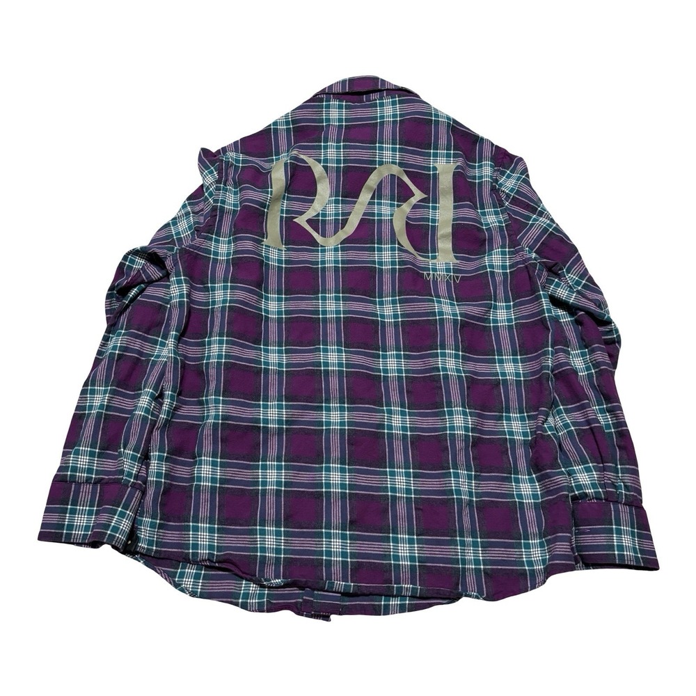 Rare Rabbit Men's Plaid Button Down Shirt Size Large 21.5 x 28